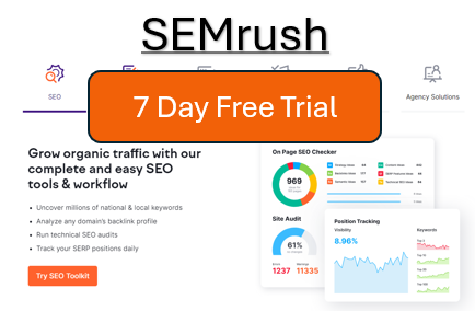 SEMrush Free Trial